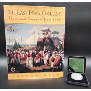2022 Trade Dollar Silver Proof Coin Ltd 81/1000  East India Company History Book